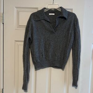 Moani Charcoal V-Neck Sweater